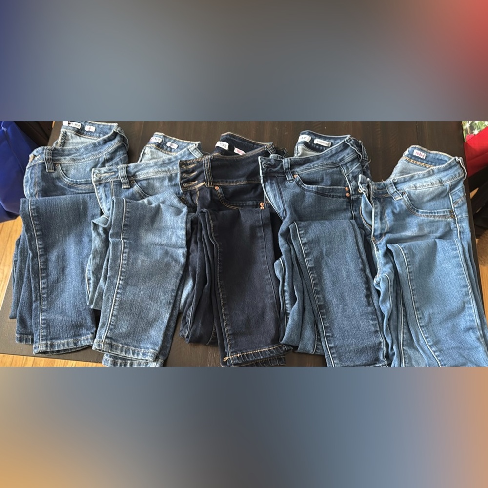 5 pairs of YMI jeans